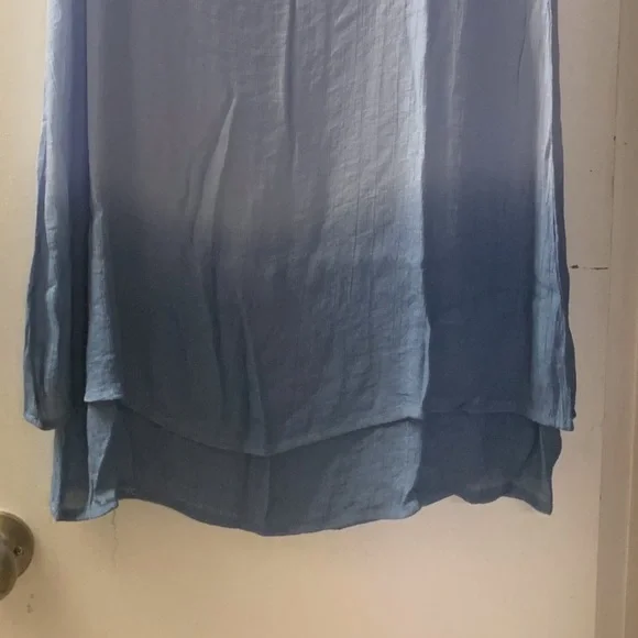 🌟 Dip Dyed Capsleeve Double Layered Dress - Picture 5 of 5